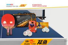 Стол теннисный Double Fish 235 синий