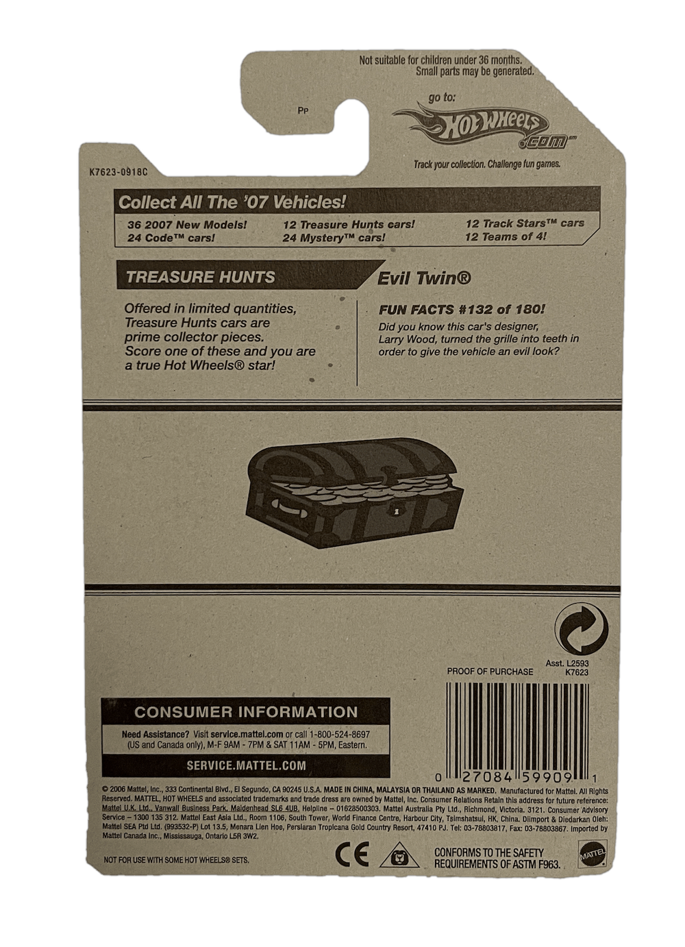 Hot Wheels Treasure Hunt Evil Twin (2007)