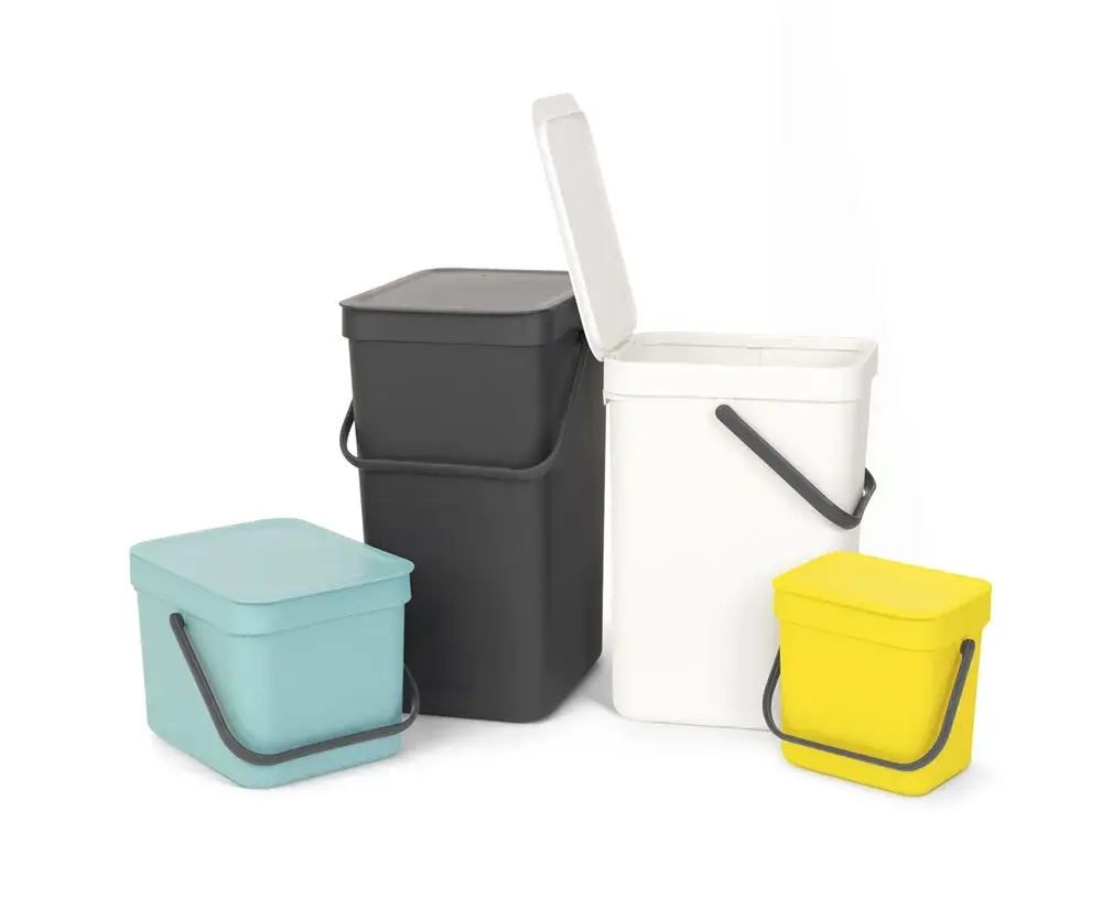 Brabantia Контейнер для мусора Sort & Go 12л белый