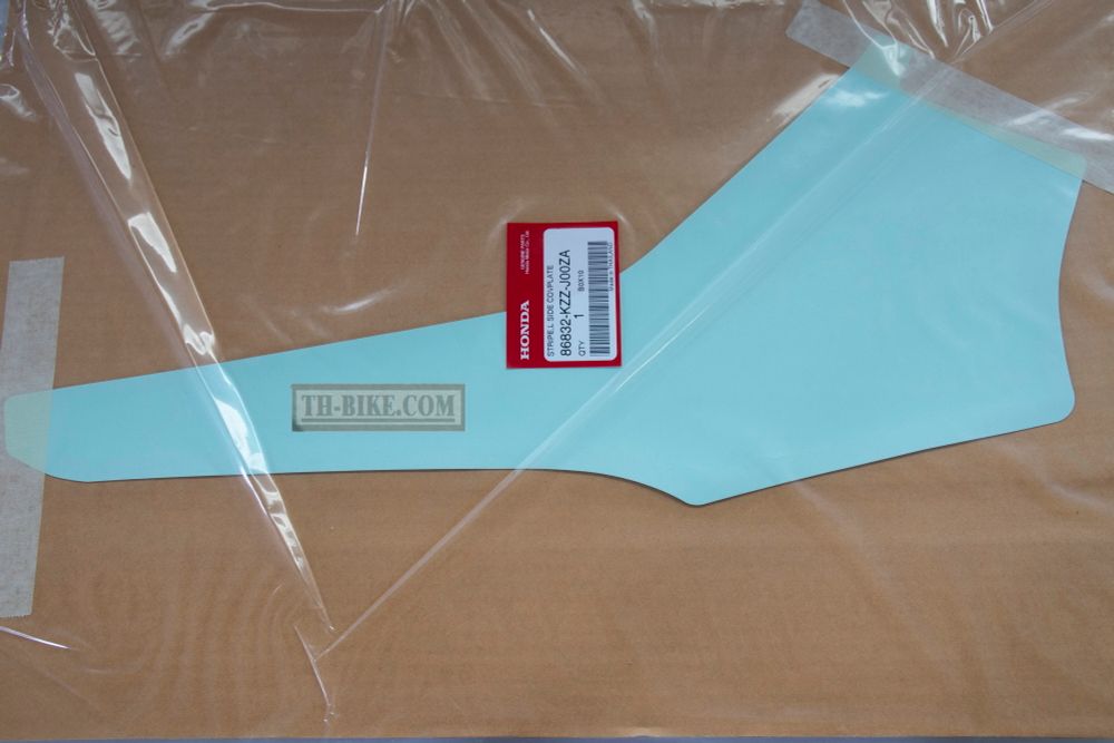 86832-KZZ-J00ZA. STRIPE, L. SIDE COVER *TYPE1*. Honda CRF250Rally, Sticker OEM