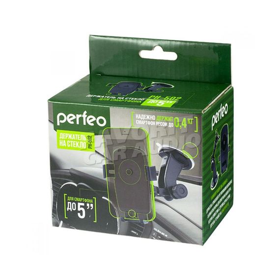 Держатель Perfeo PH-502 присоска шарнир чёрный
