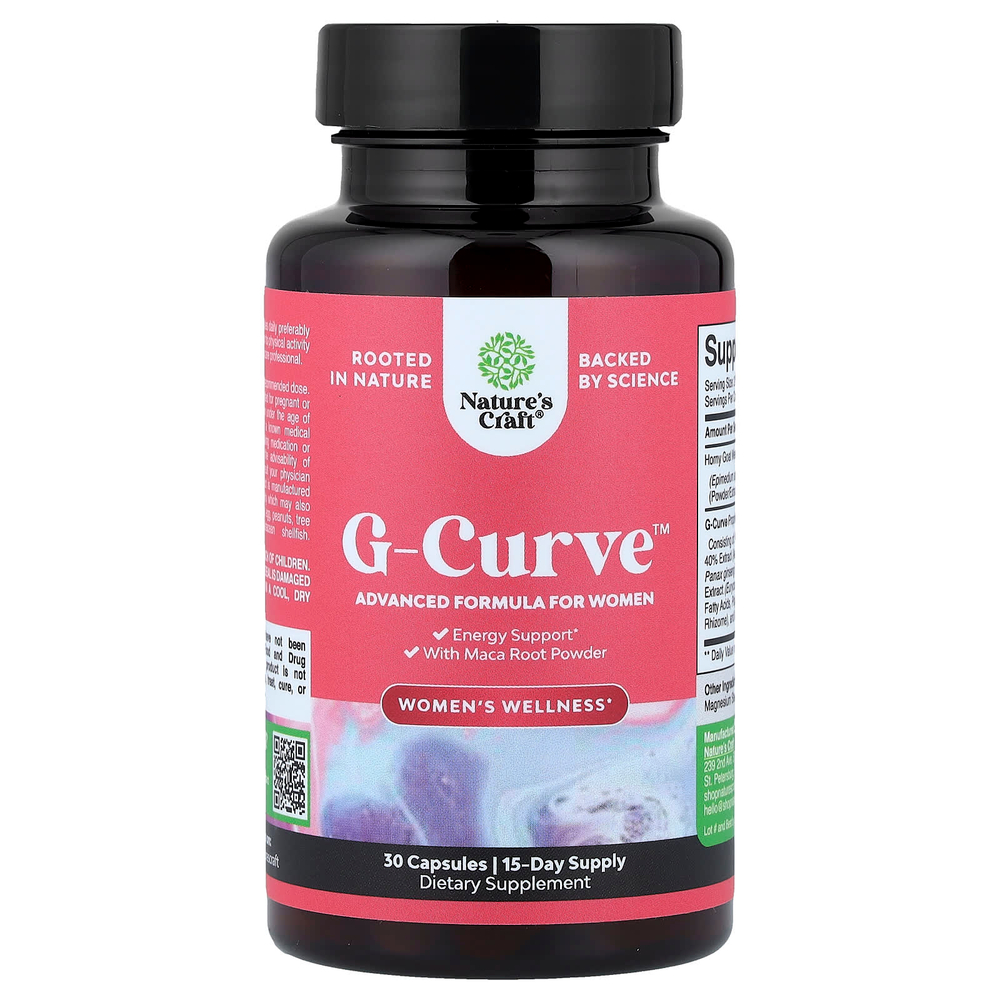 Nature's Craft, Женское здоровье, G-Curve ™, 30 капсул