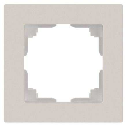 Рамка для розеток и выключателей Intro Accent 6-501-06 на 1 пост, СУ, перламутр
