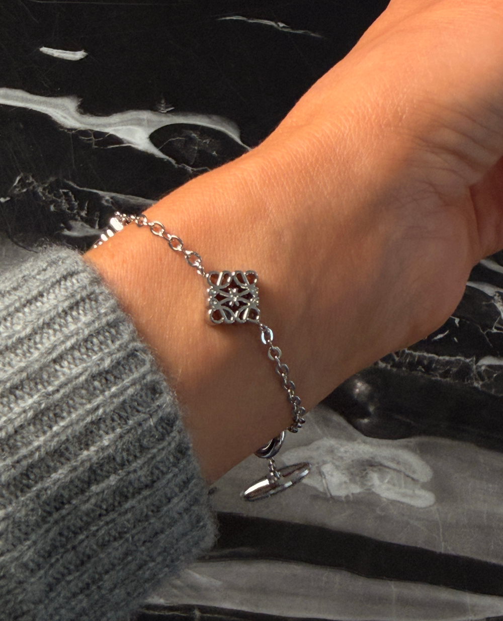 Браслет снежинка silver