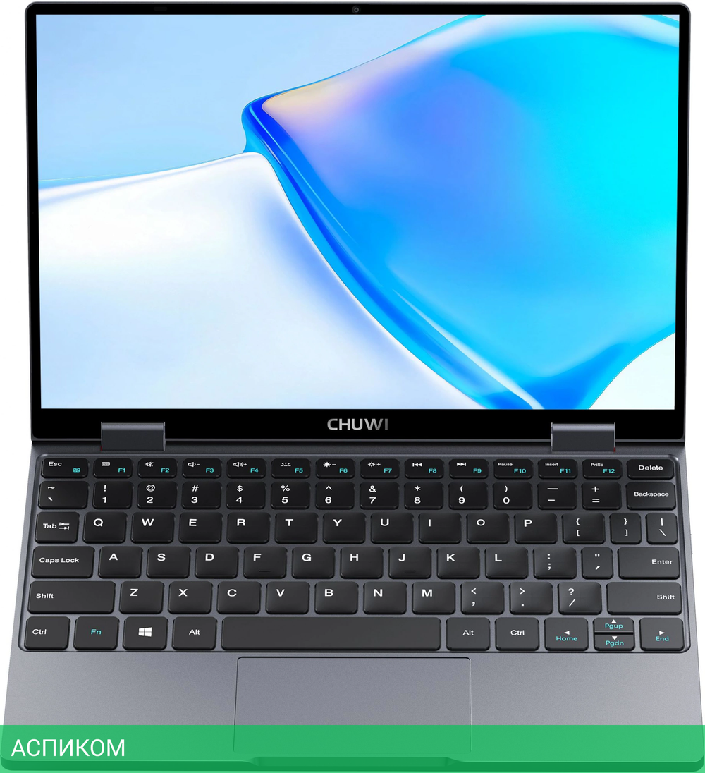 Ноутбук Chuwi MiniBook X N-series N150 16Gb SSD512Gb Intel Graphics 10.51" IPS Touch FHD+ (1920x1200) Windows 11 Home grey WiFi BT Cam 3800mAh