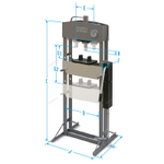 NORDBERG (N3612FL) Пресс гидравлический 12 т, разборная рама