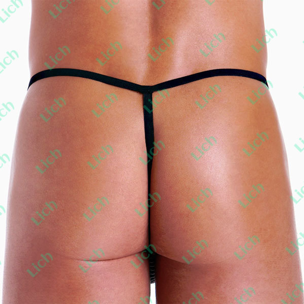 Полосатые стринги из коллекции Hustler Fundies с декоративной подвеской-свистком