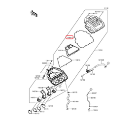 11061-1215. GASKET,ELEMENT. Kawasaki Z900. 2017-2021