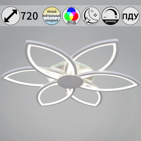 09877-0.3-06B WH (RGB) светильник потолочный