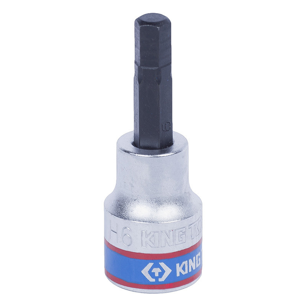 KING TONY (302506) Насадка (бита) торцевая 3/8", L = 50 мм, HEX, 6 мм