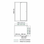 Душевой уголок WasserKRAFT Aula 11P06 120х80 стекло прозрачное/профиль хром