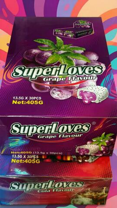 Жев.резинка Super Loves сагыз 14гр 20*30