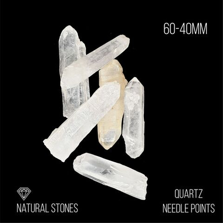 Кристалл горного хрусталяQuartz Needle points 60-40мм, 100гр