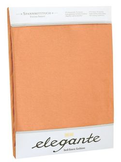 Простыня сатиновая 270x290 Elegante 6800 коралловая