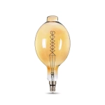 Лампа Gauss LED Filament BT180 8W Е27 620lm 2400К golden flexible 152802008