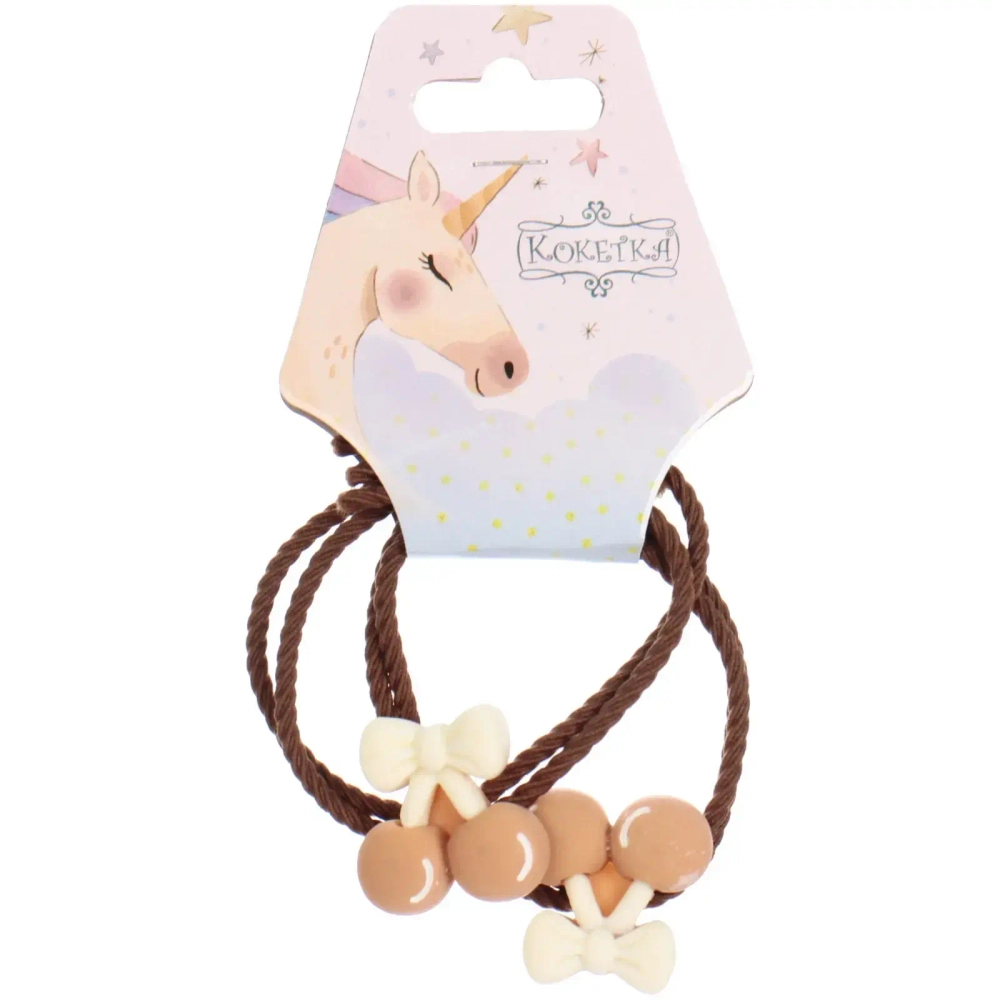 Резинки для волос 2шт «Impulse», вишенки, микс 5 цветов, d-5см