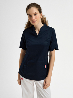 Топ медицинский женский Ньюлук, нэви хлопок