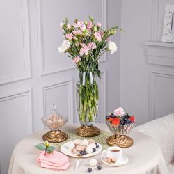 Ваза для цветов Боа Флора Бронза