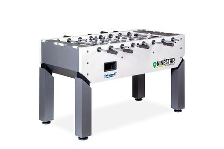 Игровой стол - футбол "NineStar Iron Pro ITSF Grey" (144х75,5х90)_D1
