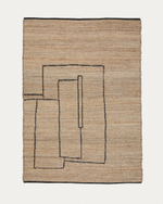 Ковер Velira из джута с графическим рисунком 200 x 300 см