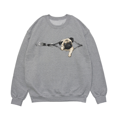 Свитшот "Мопс в кармане"