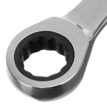 Ключ комбинированный трещоточный, 18 мм, CrV, зеркальный хром Matrix Professional