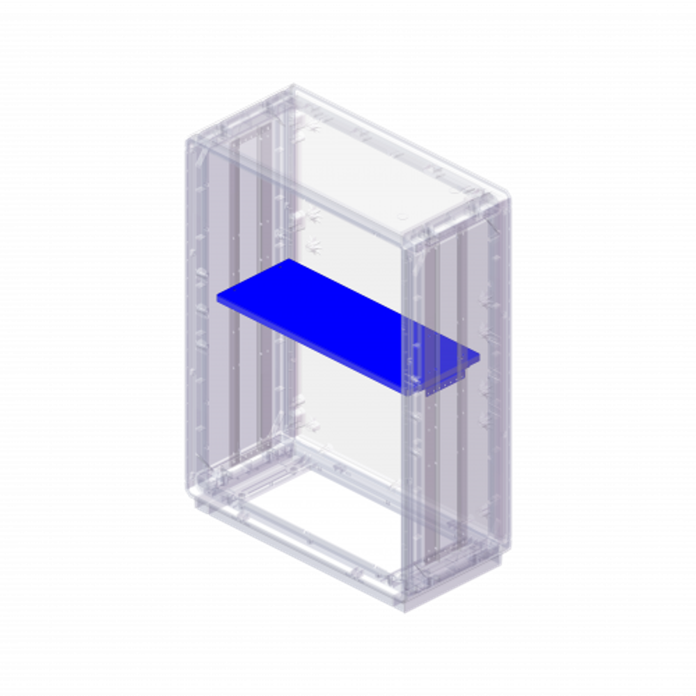 Полка металлическая для шкафов Conchiglia Ш=685 мм, Г=330 мм