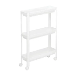 Этажерка узкая на колесах (3 секции) Белый