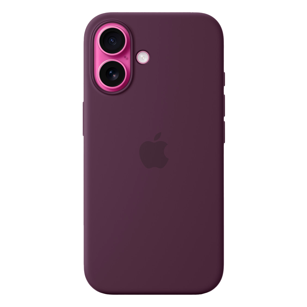Силиконовый чехол с поддержкой MagSafe Apple Silicone Case для iPhone 16, Plum (Сливовый)