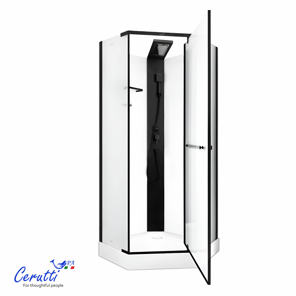 Душевая кабина Ceruttispa (ЧеруттиСпа) CHIKA901BF, с низким поддоном, 90x90x225