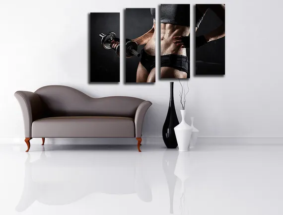 Модульная картина "Спортивная леди"