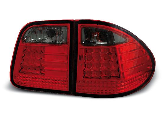 Задние фонари led red smoke для Mercedes E W210 kombi
