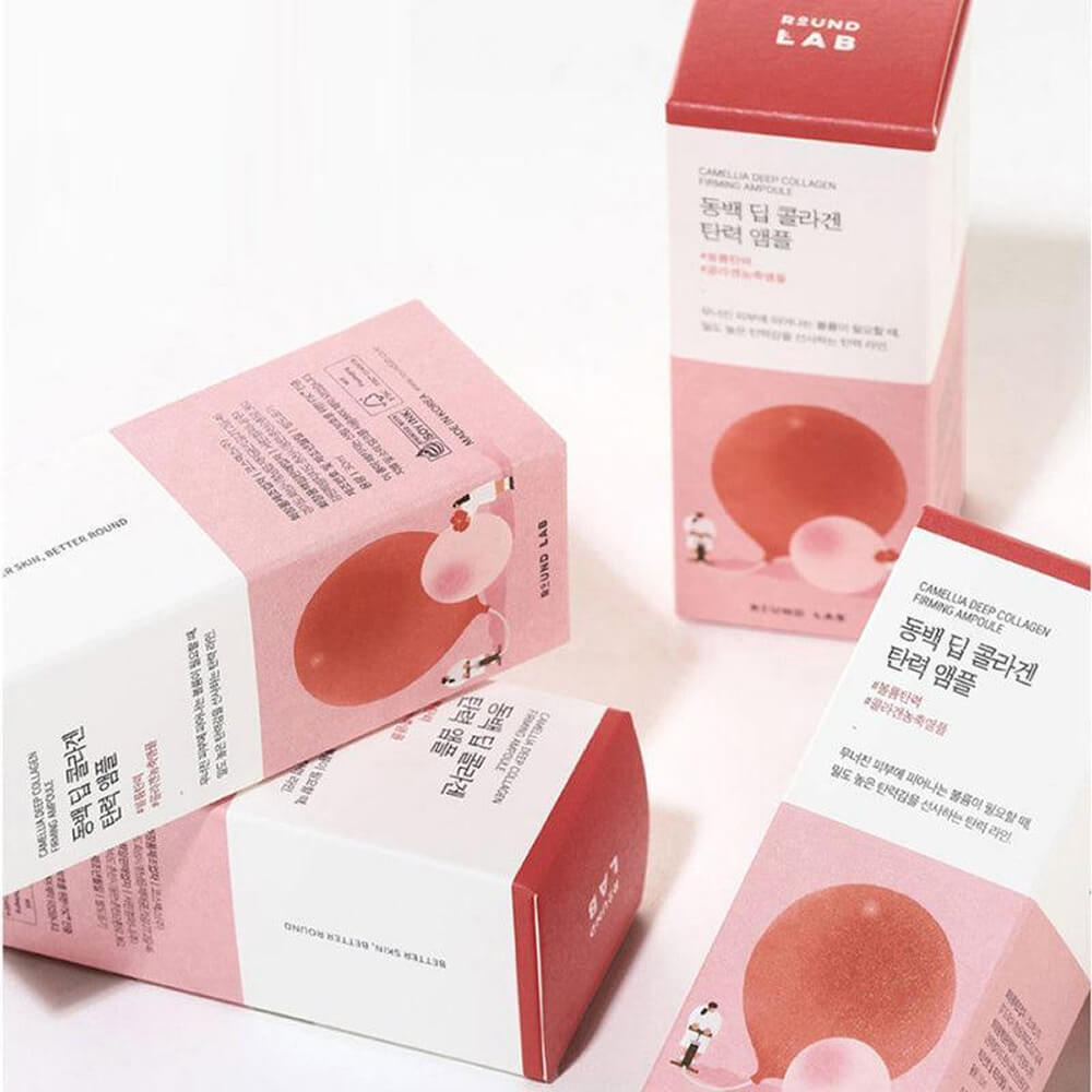Round Lab Camellia Collagen Firming Ampoule - Антивозрастная сыворотка для лица 30мл