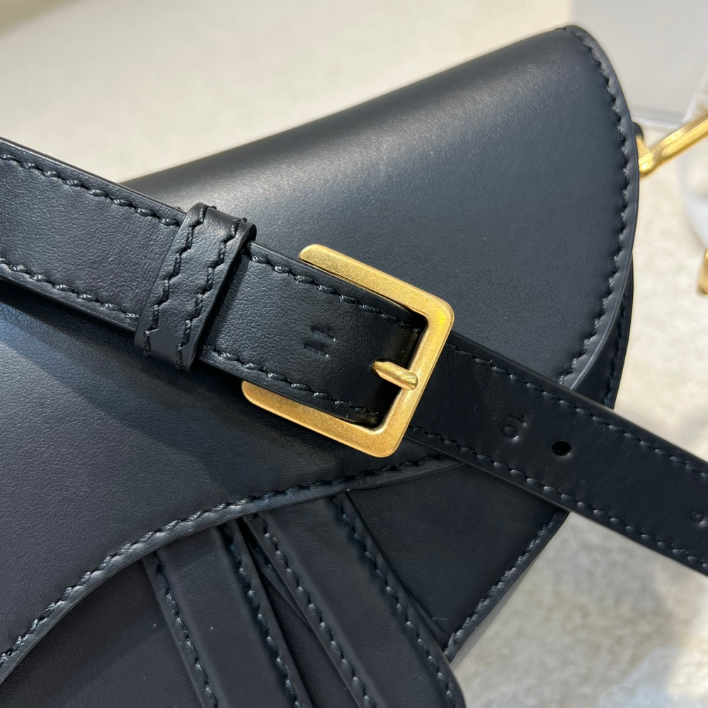 Christian Dior Mini Soft Saddle Bag with Strap