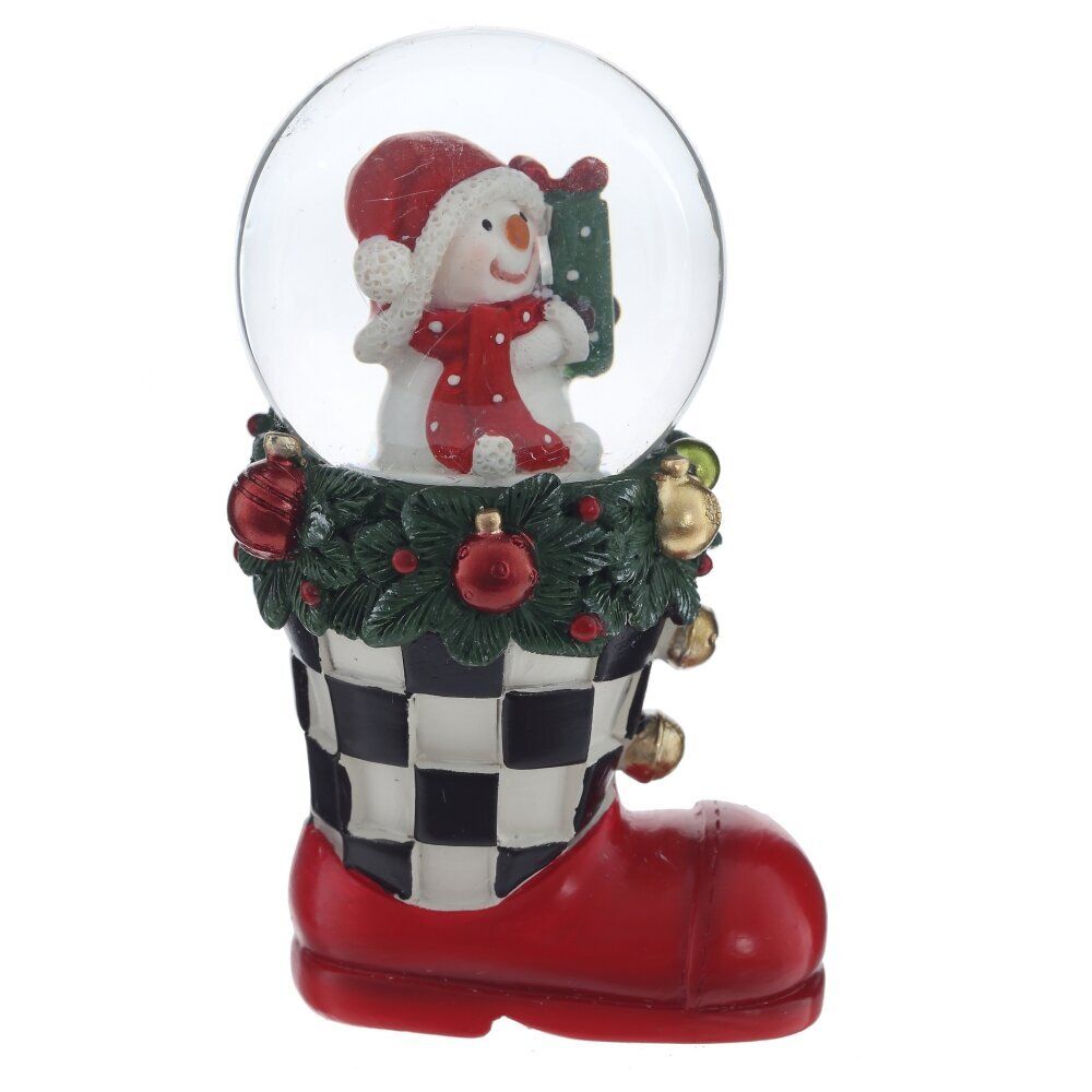 GAEM Фигурка декоративная "Снеговик/Дед Мороз" в стекл шаре, D 4.5 см, L5,5 W5 H9 см, 2в.