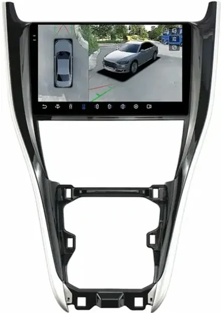 Магнитола для Toyota Harrier 3 XU60 2017-2020 (большая рамка) - FarCar BX9534F3-360 на Android 13, 2K QLED, 6Гб+128Гб, CarPlay, 4G SIM-слот, 4 камеры в комплекте