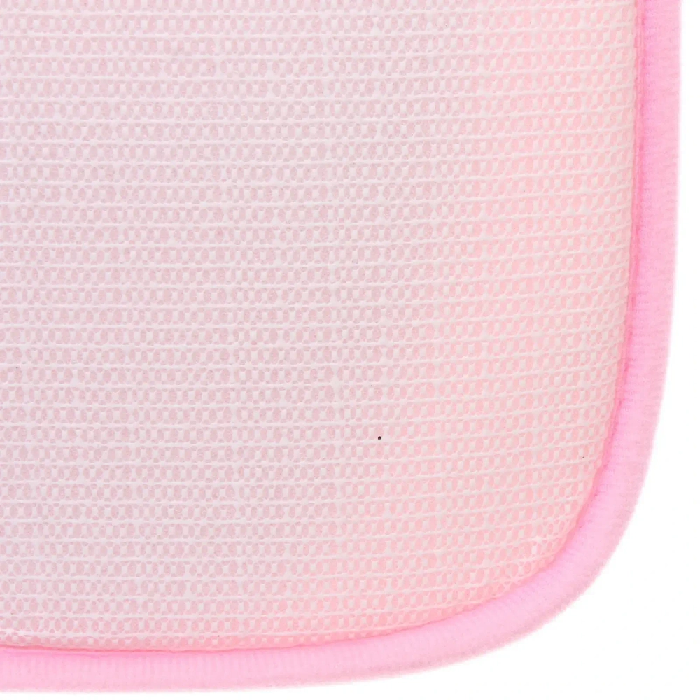 Набор для ванной и туалета 3 пр. «Rut» ( 2 коврика 50*80+50*40, 1 чехол на крышку унитаза)розовый