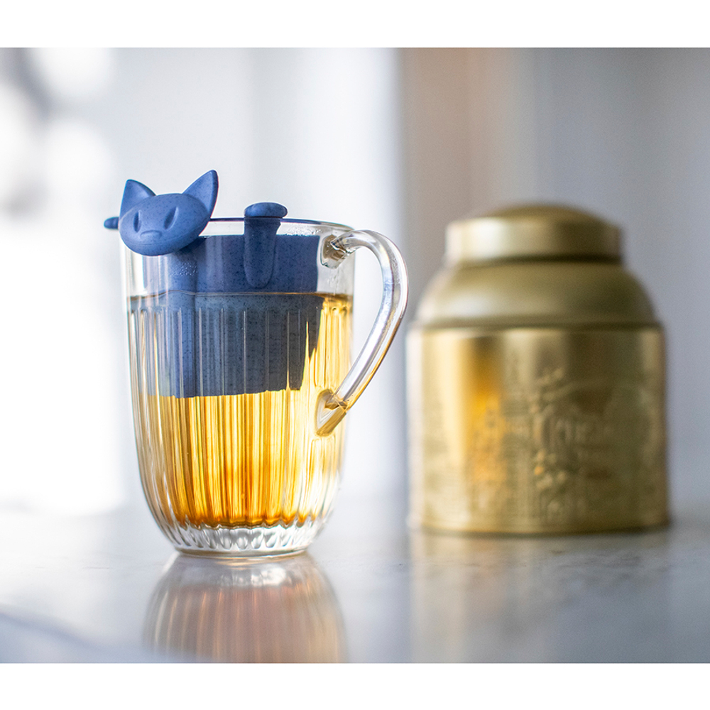 Сито для заваривания miaou, organic, синее