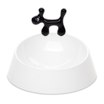 Миска для собаки wow, бело-черная