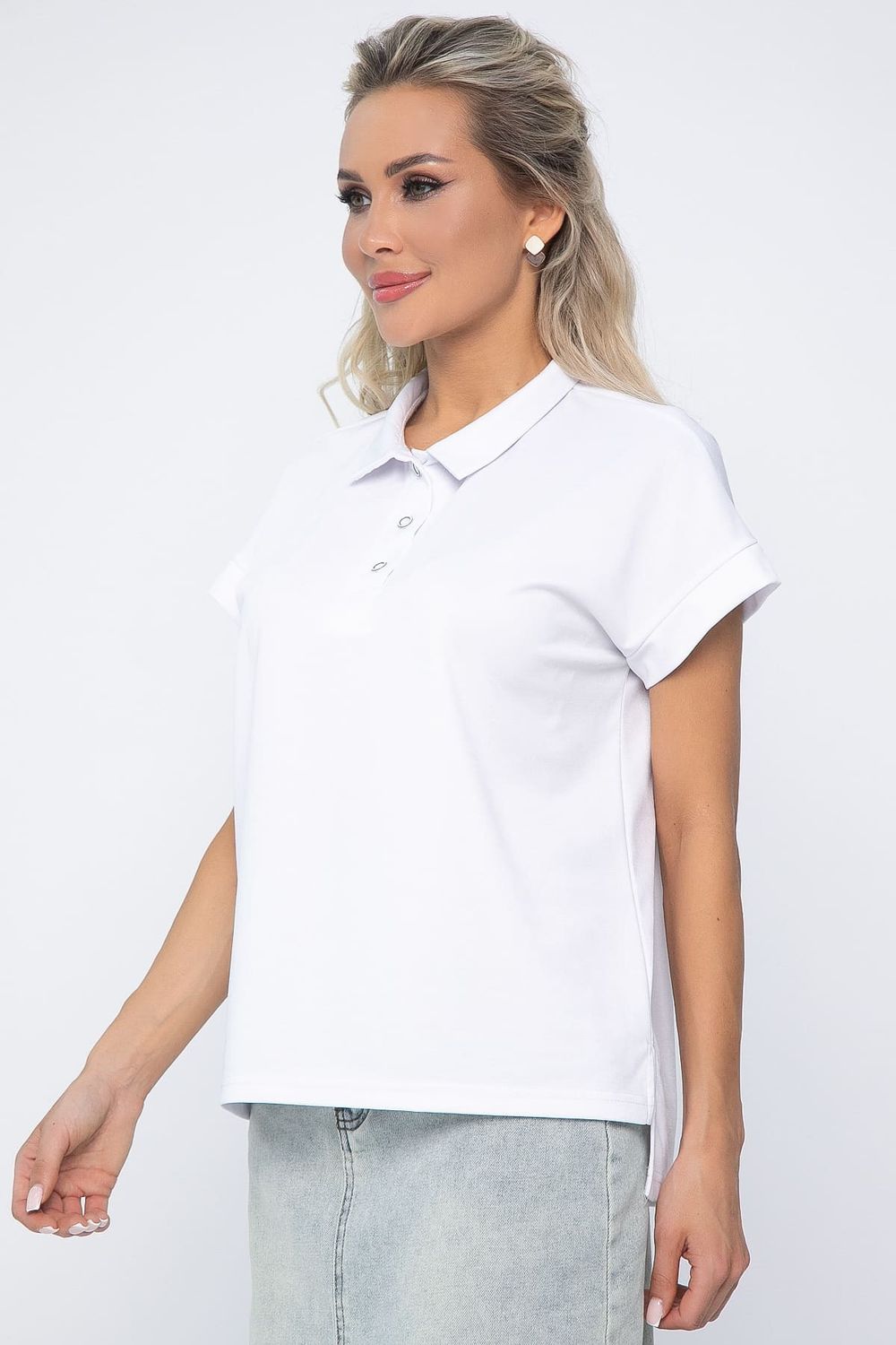 Поло Юлиана НЬЮ (белое) Б13634-10М LT Collection