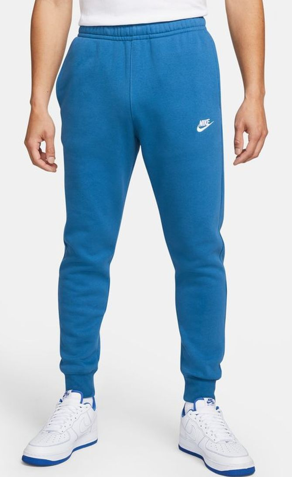 Мужские теннисные штаны Nike Sportswear Club Fleece M - dark marineblue/dark marine blue/white - купить по выгодной цене
