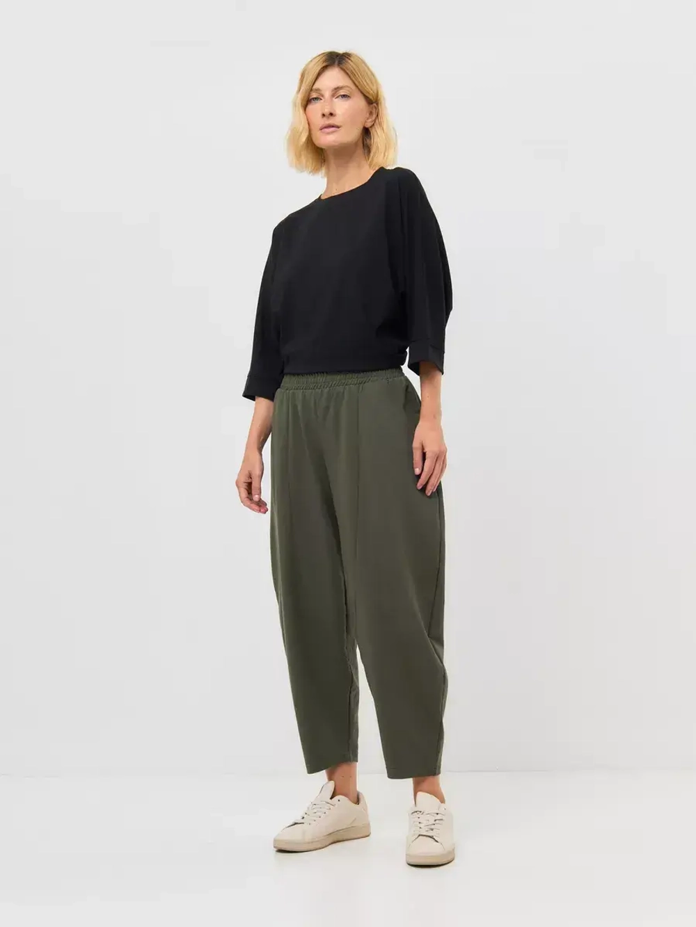 Штаны бананы оверсайз широкие хаки