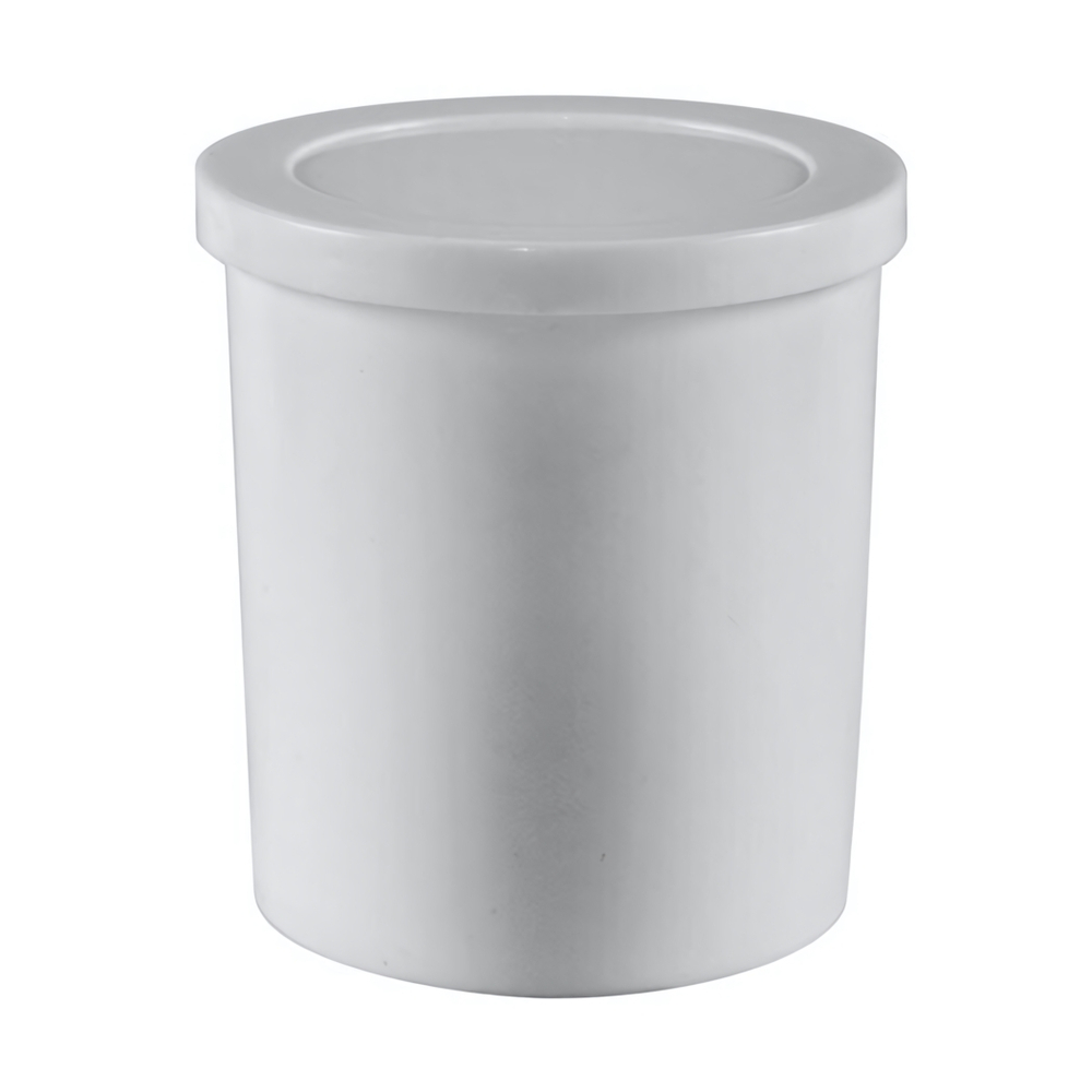 Банка 300 гр с герметичной крышкой (высокая) - белая