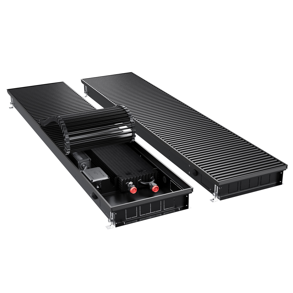 Конвектор внутрипольный Royal Thermo ATRIUM TURBO-80/300/3000-DG-U-BL