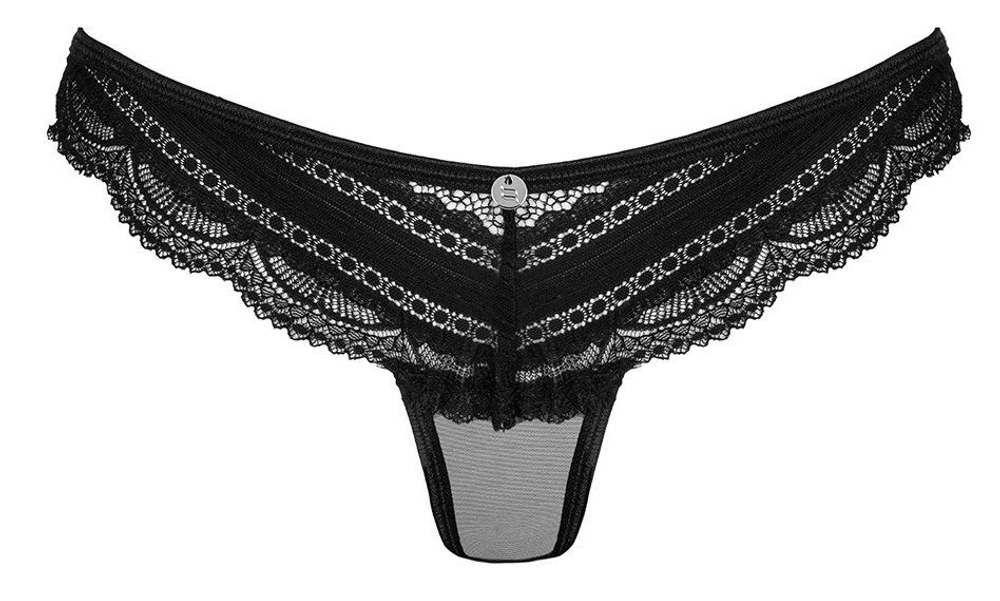 Изящные кружевные трусики Ivannes (Размер: XXL-XXXL) (Цвет: черный)