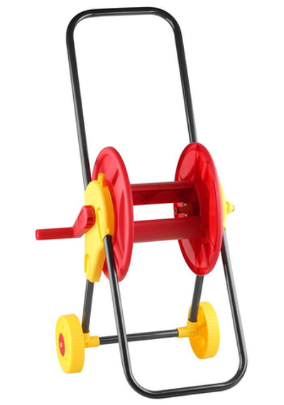 GRINDA для шлангов 60 м x 1/2″ и 30 м х 3/4″, на колёсах, телескопическая рукоятка, катушка для шланга (8-428430)