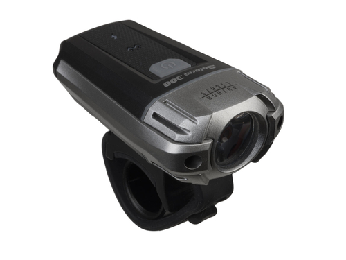 Фара 1 диод CREE 300люм./4ф. A-Solaris Li-Pol АКБ 1200 MAh USB+крепеж к шлему черная AUTHOR