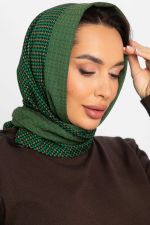 Косынка с отворотом (зелено-бежевая) КО18-23М LT Collection