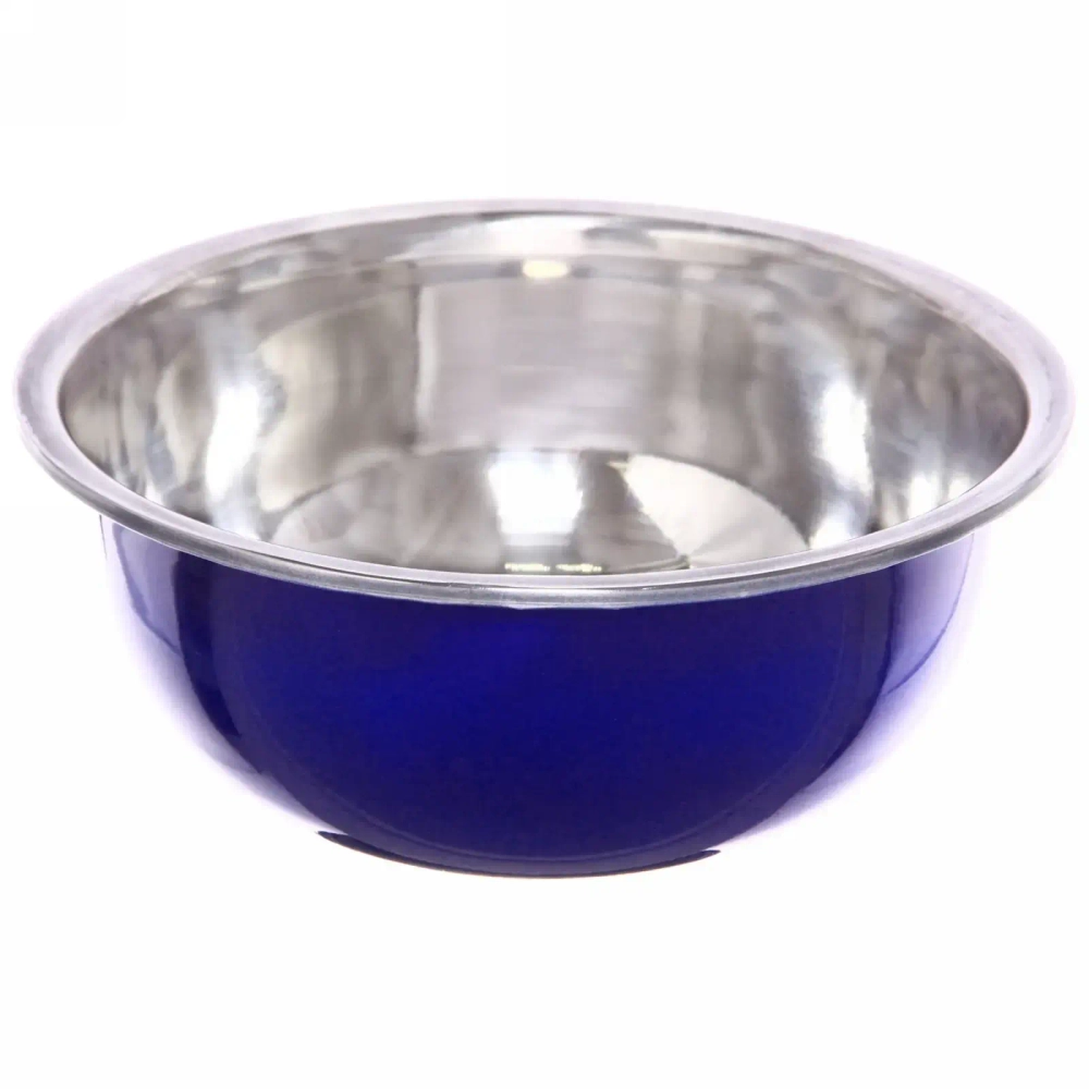 Миска металлическая 21 см 1000 мл синяя