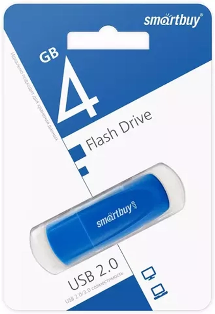 4GB USB Smartbuy Scout Blue